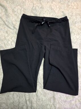 Women's Black Boot Cut Drawstring Pants